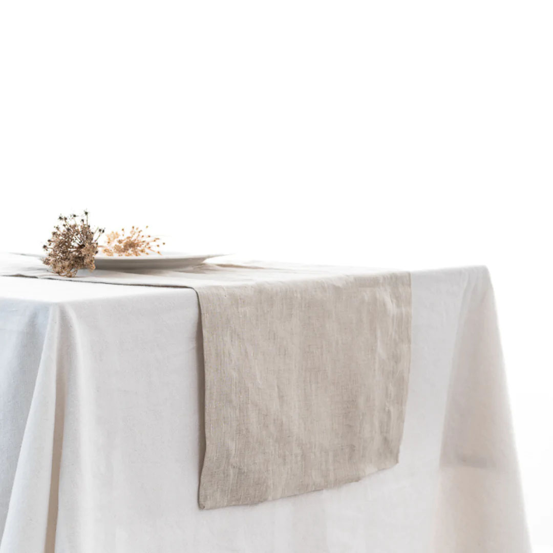 Home Lab 100% French Linen Table Runner 40x180cm